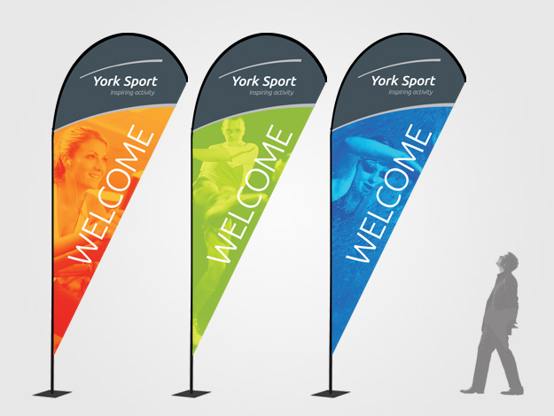 York Sport Village Quill Zoom Lite Gym Entrance Banners